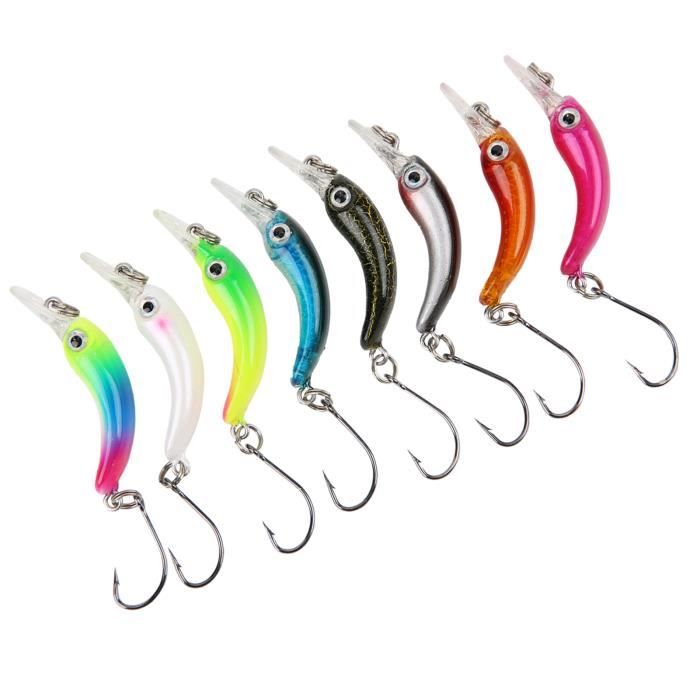 Vvikizy appâts durs pour bar Vvikizy appâts de pêche 5 pièces 4.5 cm/3