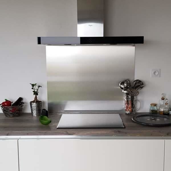750 mm x 1200 mm 1 mm acier inoxydable cuisinière SPLASH BACK