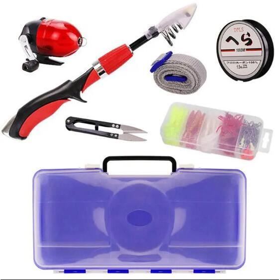 Kit Pêche à La Mouche Enfant Portable ZAMETTER – Canne Télescopique + Moulinet + Sac – Idéal Débutants & Voyages