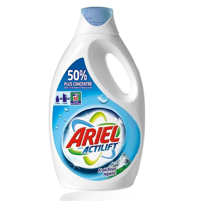 Ariel Lessive liquide Alpine 40 lavages - Cdiscount Au quotidien