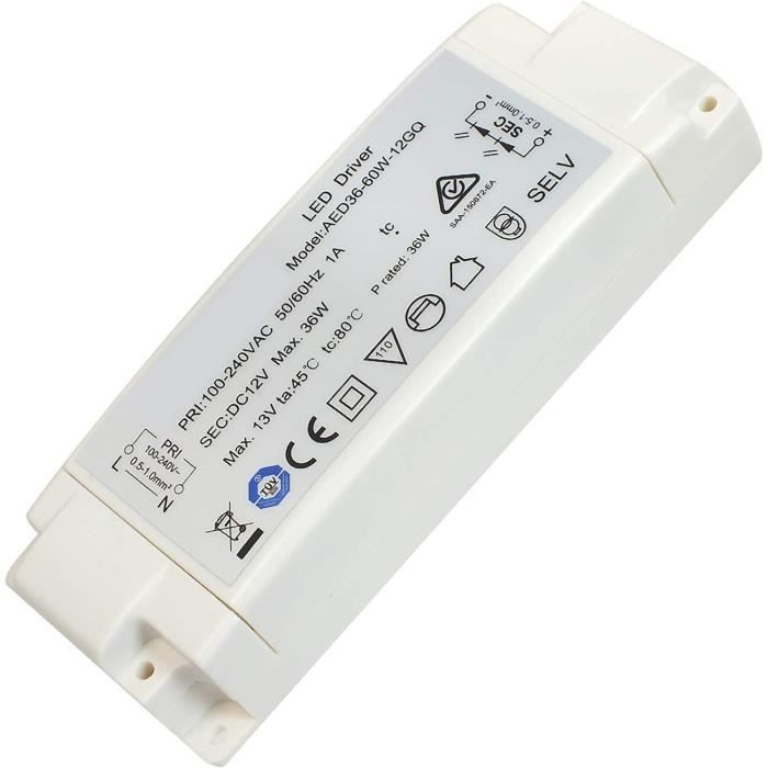 DRIVER LED PER LUCI EMERGENZA ALIMENTATORE TRASFORMATORE LED IP30 8-24