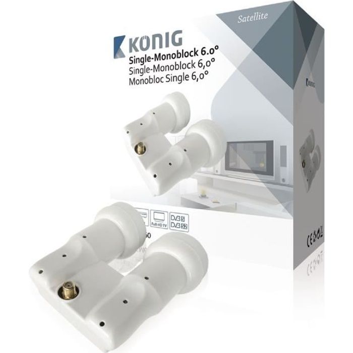 Lnb Monobloc Single Double Tete 0 2 Db Satellite Astra Hotbird 1 Sortie Parabole Avis Et Prix Pas Cher Cdiscount