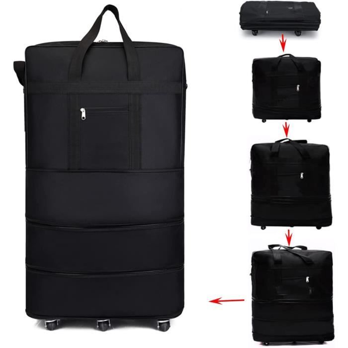 Grand sac de voyage extensible pliable avec roulettes 81 3 cm