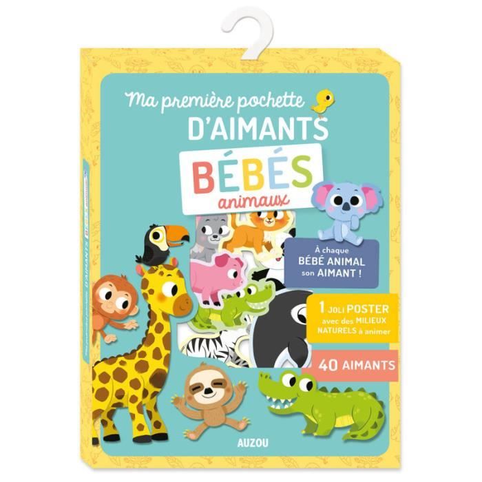 Livre pour bébés animaux Auzou Poster et aimants inclus Bleu — free download