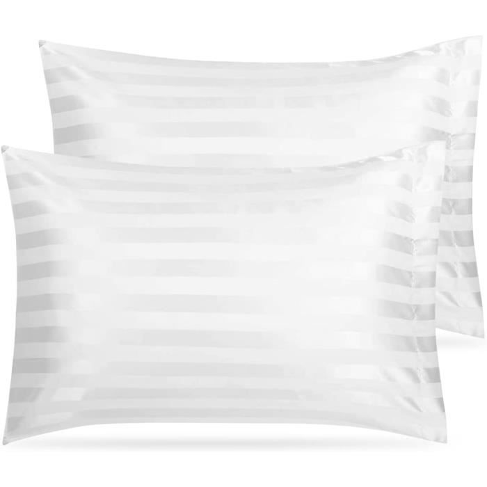 Housse oreiller GEORGIA Beige - Taie d'oreiller Pas Cher