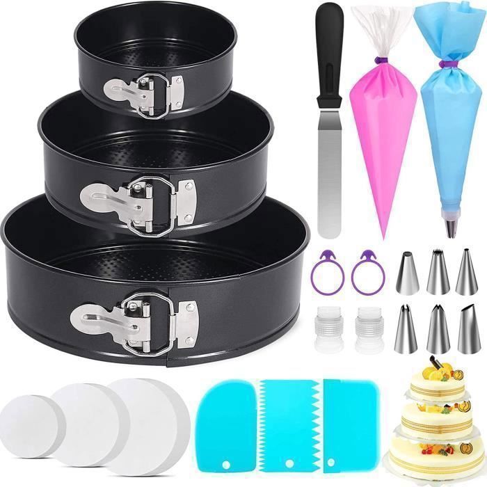 Fournitures De Kits De Décoration De Gâteau 35 Pièces, Avec Plateau