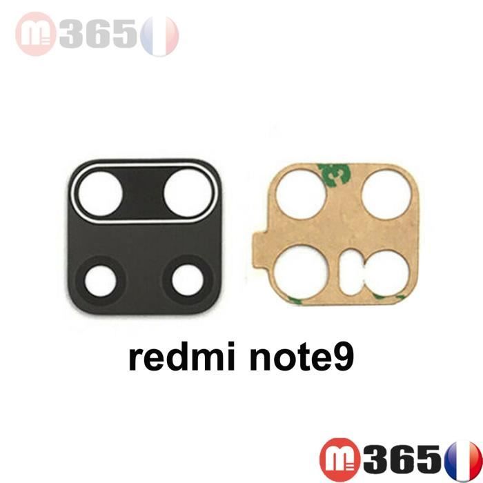 redmi note9 LENTILLE VERRE de appareil photo camera arrière pour redmi note9