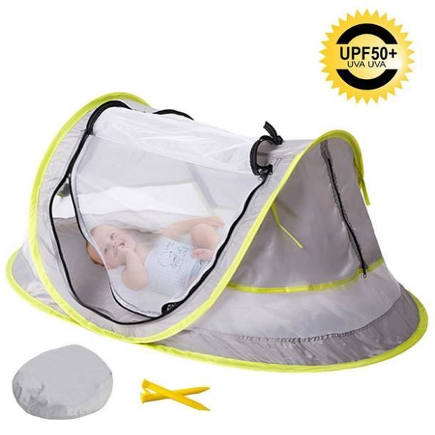 Bebe Tente De Plage Pliante Moustiquaire Anti Uv Lit De Voyage Piscine Pour Bebe Cdiscount Maison