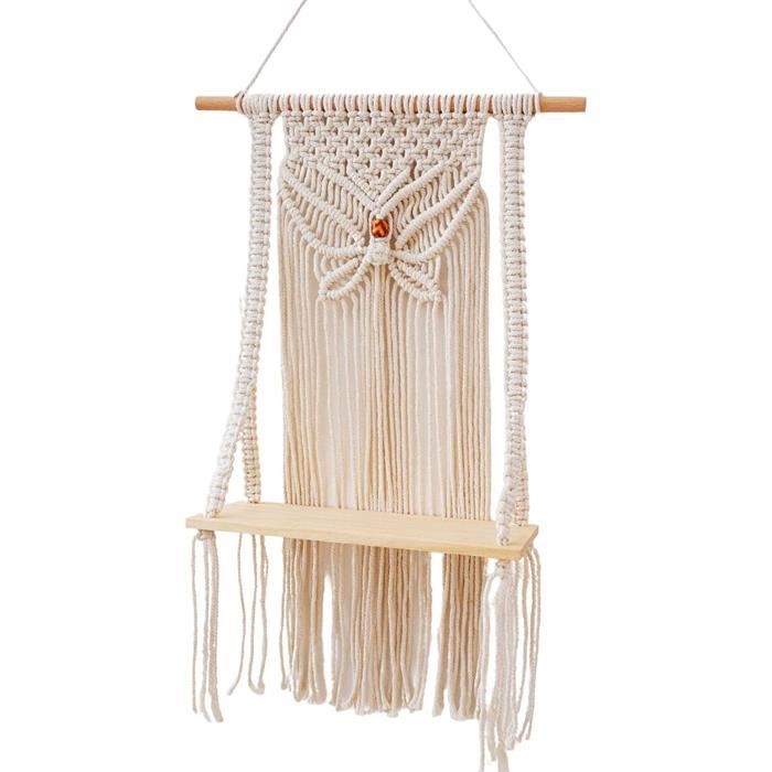 Kit Macramé Débutant - 5 Modèles Suspension Murale Ou Plantes - Cordes Coton, Outils Inclus - Déco Bohème