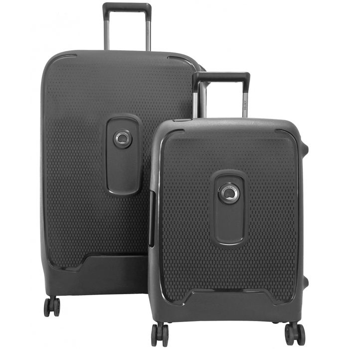 Set de 2 valises rigides Delsey Moncey cabine 55 cm et soute 76 cm NOIR