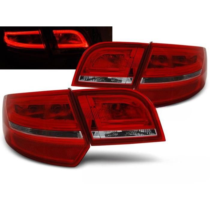 Paire de feux arrière Audi A3 8P Sportback de 2004 a 2008 LED rouge blanc-27287028