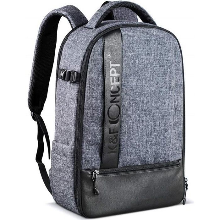 Trépied Noir avec Housse Imperméable Inclus pour DSLR Canon Nikon Sony Olympus K&F Concept KF13.025 Sac pour appareil photo,Sac photo,sac dos photo,sac photo etanche sac appareil photo reflex,sac photo reflex Ordinateur 