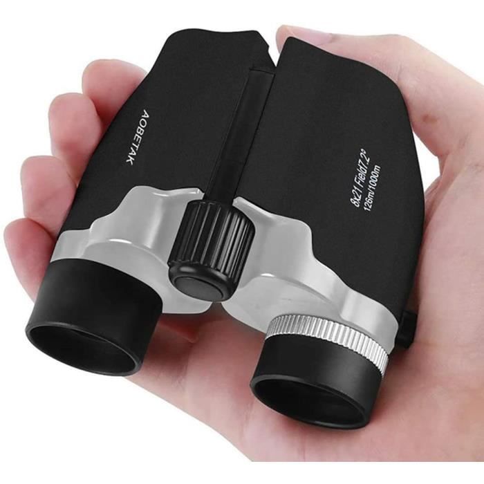 Jumelles Compactes 8x21 Puissantes BAK4 FMC Pour Observation Oiseaux, Chasse Et Randonnée