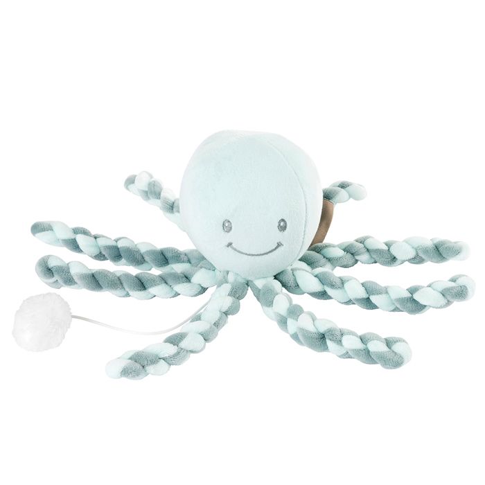 Nattou Doudou Pieuvre Musicale Lapidou 100 Polyester Vert Menthe Et Gris Cdiscount Puericulture Eveil Bebe