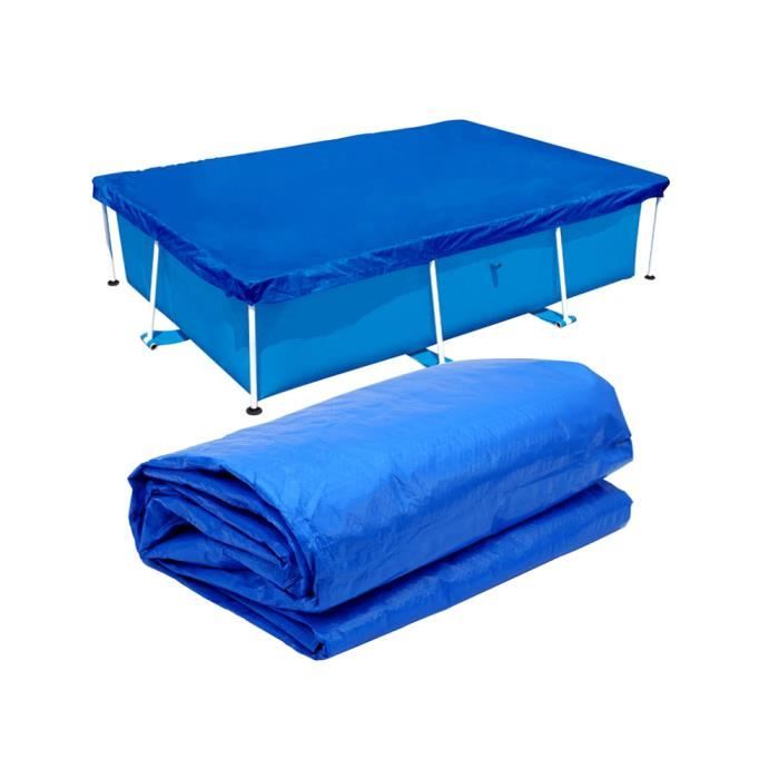 Bâche De Piscine Rectangulaire Intex Bleu Marine 400 X 200 Cm - Protection UV Et Eau De Pluie