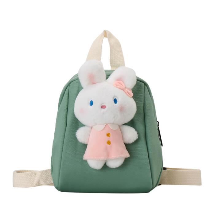 Sac A Dos Enfant Fille Lapin Vert Bambin Cartable Maternelle