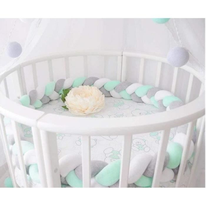 Tour De Lit Bebe Coussin Serpent Coussin Tresse Pare Chocs Velours Tour De Canape Souple 0cm Vert Blanc Gris Vert Achat Vente Barriere De Lit Bebe Soldes Sur Cdiscount Des Le
