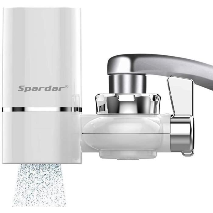 Spardar Filtres à eau, purificateur d'eau de robinet, système de filtration  d'eau du robinet pour cuisine et salle de bain, filtre multi-étapes pour  robinets sur pied (filtres de robinet) : : Outils