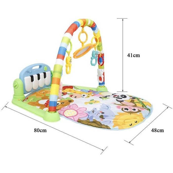 YGONGMYL Tapis d'Éveil Bébé et de Jeux - 3 en 1 Jouets éducatifs - Gym Tapis  avec Musical Piano Pédale - Cadeau Bébé 0 à 24 Mois - Cdiscount  Puériculture & Eveil bébé