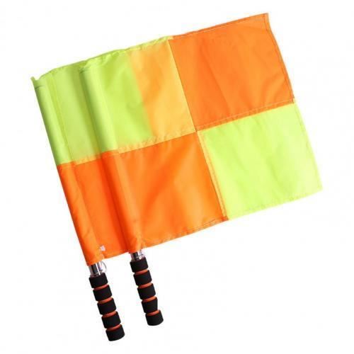 Lot de 3 drapeaux de signal de sport en acier inoxydable éponge polyester pour arbitre Lot de 3 drapeaux de signal de sport en acier inoxydable éponge polyester pour arbitre