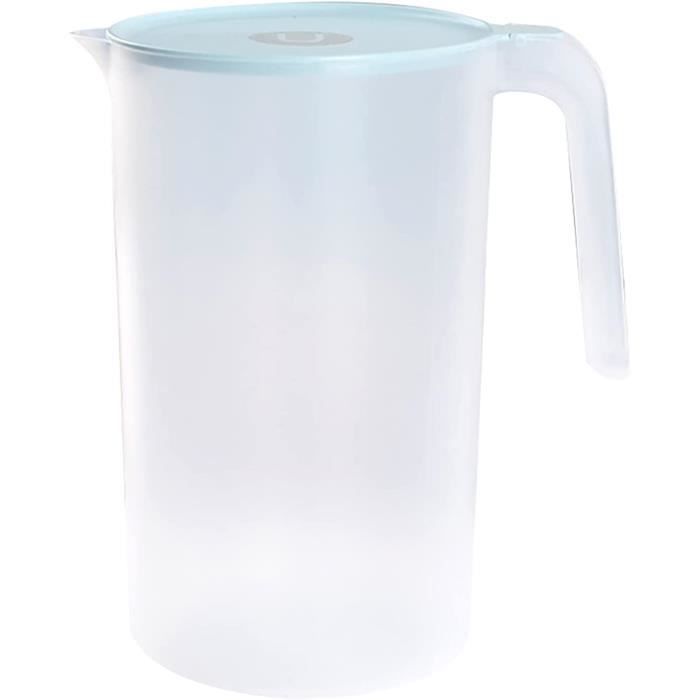 Pichet à Jus De 1,5 L Avec Couvercle Pour Réfrigérateur, Grand Pichet D