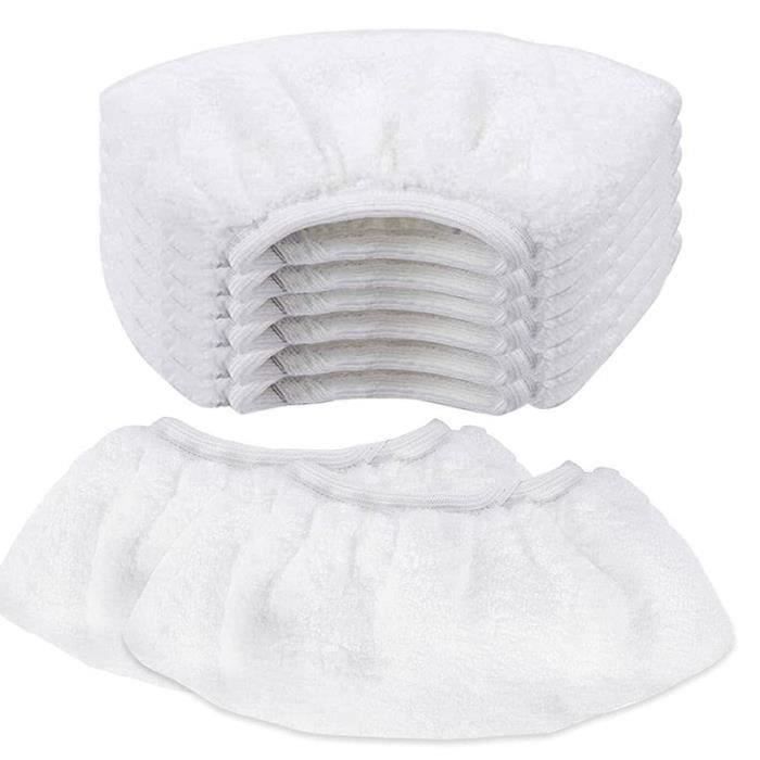 Lot De 8 Lingettes Microfibres Pour Nettoyeur Vapeur Karcher SC2 SC3 SC4 SC5 - Faciles à Installer