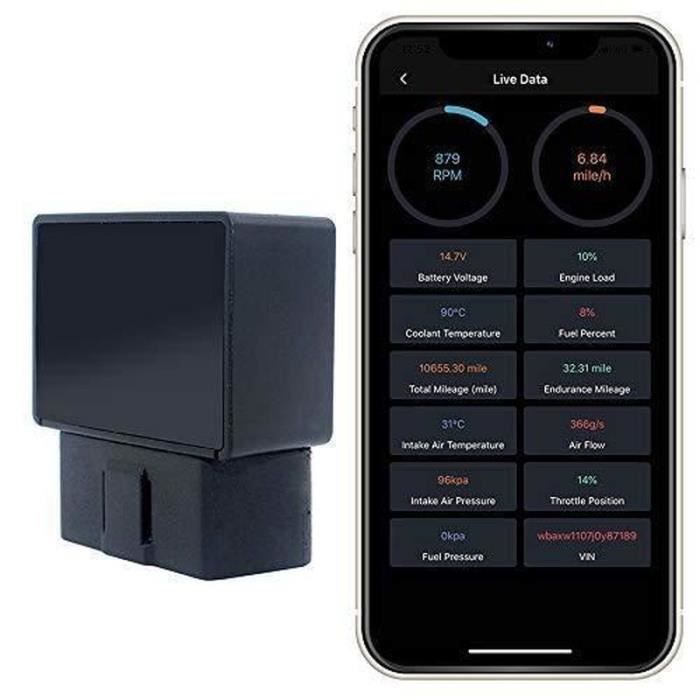 Scanner Diagnostic Auto OBD2 Bluetooth ELM327 - Compatible IOS/Android/Windows, Lecture Codes Panne