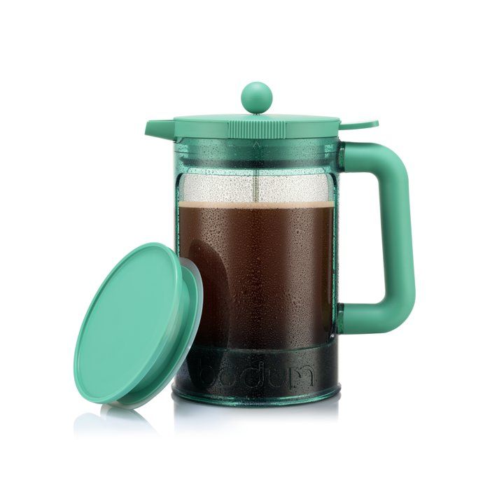 Cafetière - BODUM - Bean Set Hot & Cold Brew - 15 L - 12 tasses - Avec couvercle - Vert