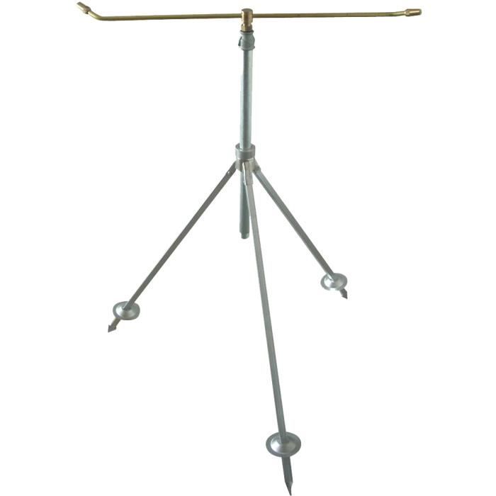 Arroseur rotatif sur trepied réglable en hauteur de 70 cm à 110 cm
