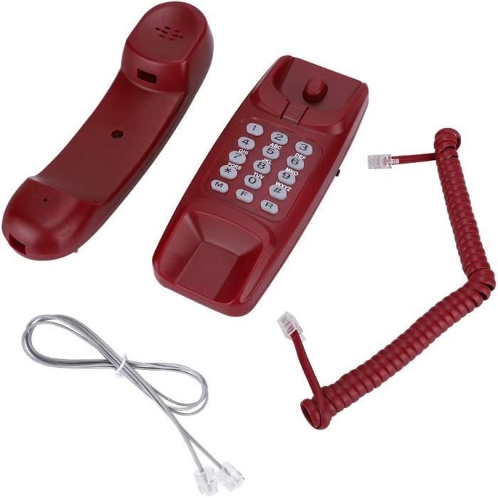 Jouet Téléphone Faisant Semblant Avec Câble 23 Pieds – Sons Et Boutons Réels – Jeu Interactif Communication – Dès 6 Ans – Couleur Aléatoire