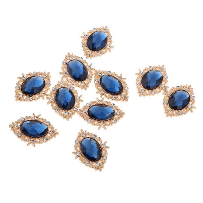 Lot De 4 Couvre-boutons Strass & Fleurs Détachables - Rose - Pour Chemise, Robe Ou Costume - Accessoire Mode Brillant