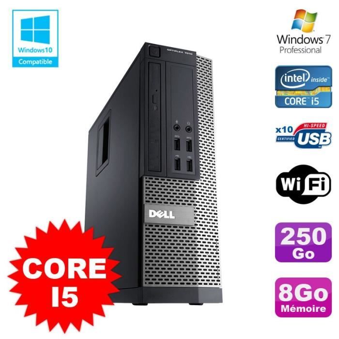 PC Dell Optiplex 7010 SFF Core I5 2400 3.2GHz 8Go Disque 250Go Wifi W7 Reconditionné -  reconditionné disponible sur Cdiscount Seconde Vie