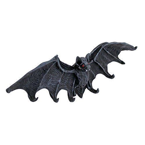 Bougeoir Mural Chauve-souris En Résine - Décoration Gothique/médiévale, Pour 2 Bougies Chauffe-plat - Noir