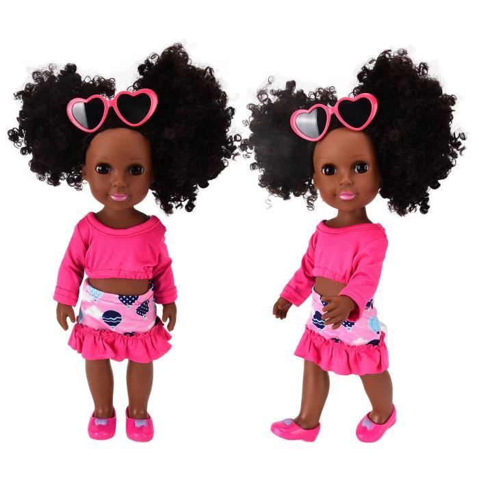 Fdit Poupée noire fille Girl Black Doll 14 pouces Black African American  Baby Doll avec lunettes de soleil pour filles de 3 4 5 6 7 - Cdiscount Jeux  - Jouets