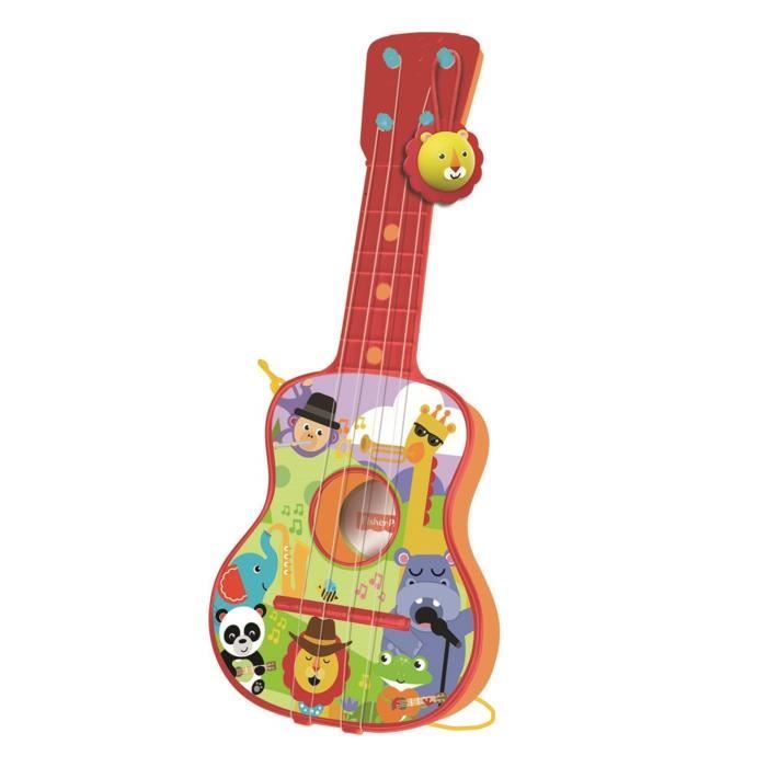 FISHER PRICE Guitare 4 cordes - Avec boîte plastique