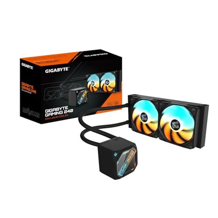 GIGABYTE Gaming 240 Refroidisseur Liquide pour CPU 2x120mm Ventilateurs ARGB mécanisme d¿emboîtement Coulissant Daisy Chain - vue 6