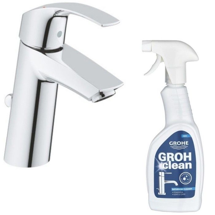 Grohe Mitigeur lavabo Eurosmart taille M + Nettoyant