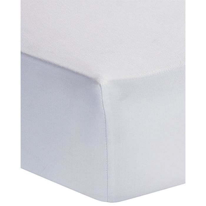 Drap-housse spécial matelas épais 140 x 190 cm coton ...