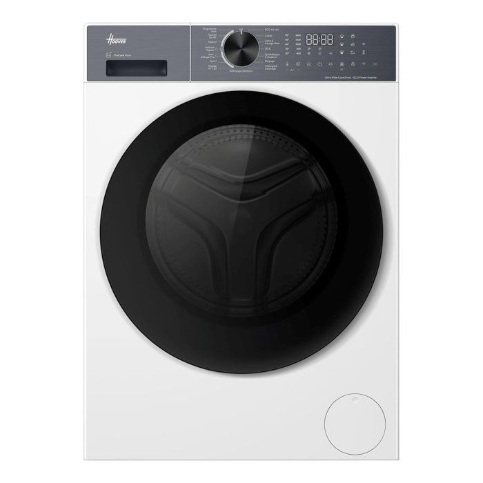 Lave-linge hublot HOOVER HLP 610BL10UH-47 - 10 kg - Induction - 1600 trs/min - Classe A-35% - Connecté - Vapeur - Blanc