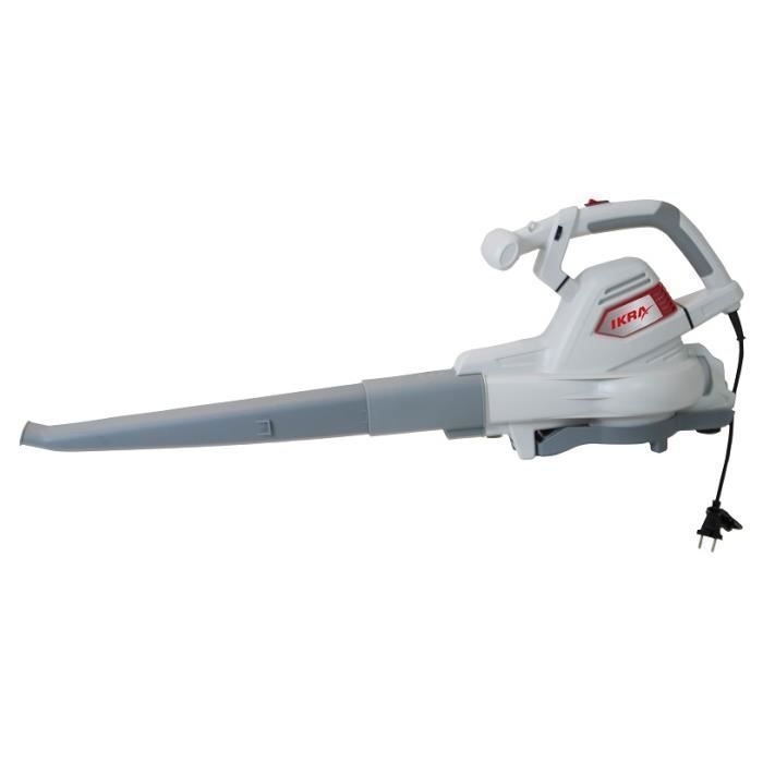 Souffleur Aspirateur Broyeur De Feuilles 3en1 IKRA 40V – 2 Batteries + Chargeur + Sac 45L – Sans Fil, 210 Km/h