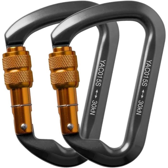 Mousqueton D'escalade - XINDA - 25KN - Alliage D'aluminium - Boucle à