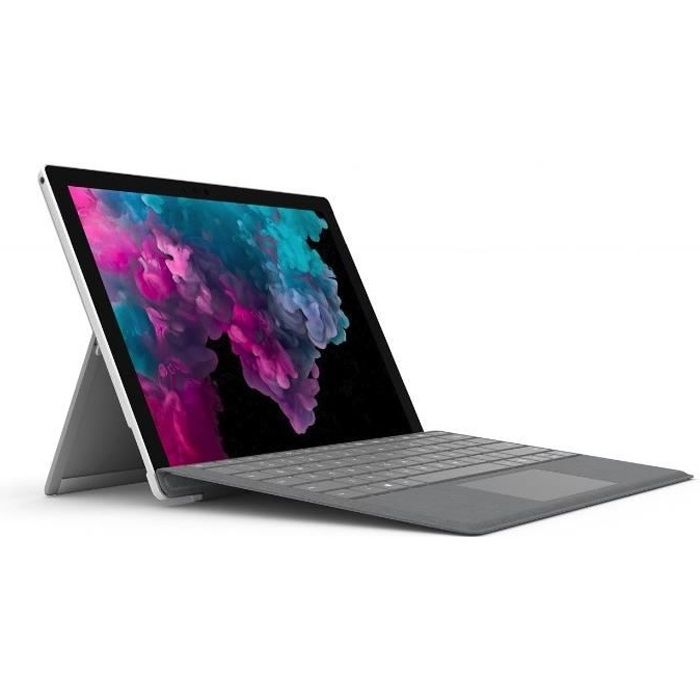Microsoft Surface Pro 6 (2018) 12.3 – Reconditionné – 128Go SSD – 8Go Ram – i5 Core – Platine – Comprend un clavier Azerty