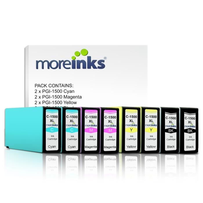 2 Cartouches D’encre MAGENTA QUALITONER Compatibles Canon 1500XL – Pour Maxify MB 2000/2100 – Neuves