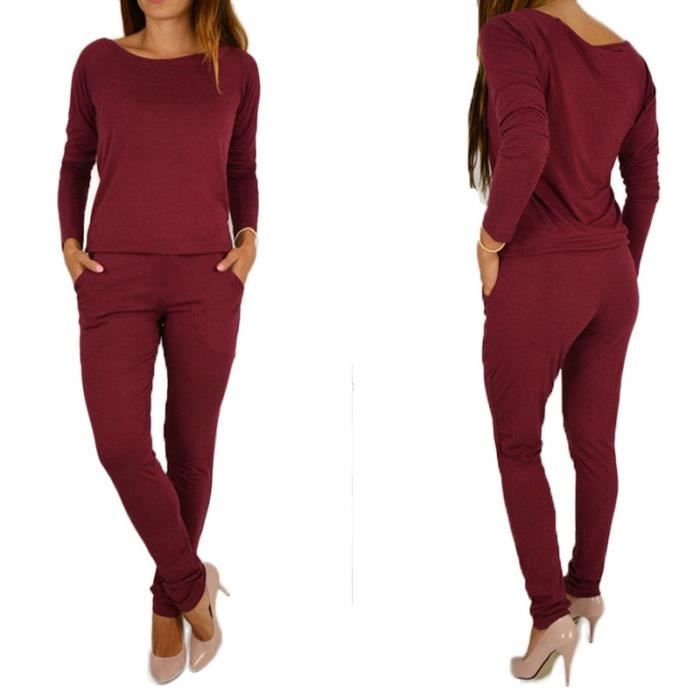 Combi pantalon 2025 bordeaux