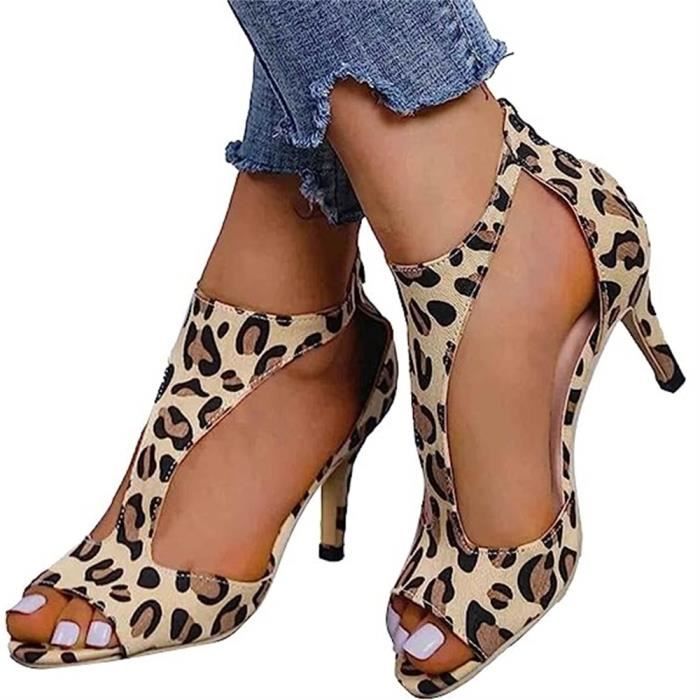 Sandales Talon Haut Femmes t Sandale Escarpins Petit Talon