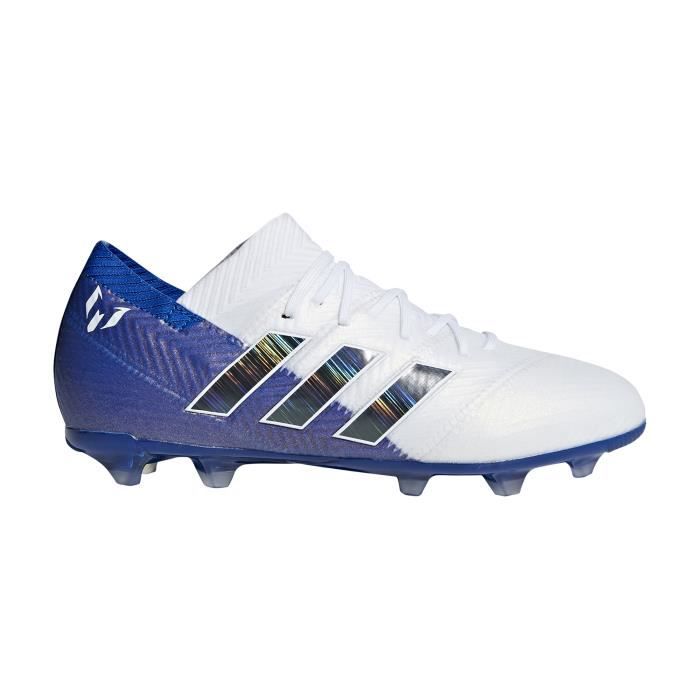 Chaussures football adidas Nemeziz Messi 18.1 FG Bleu-Blanc Junior 