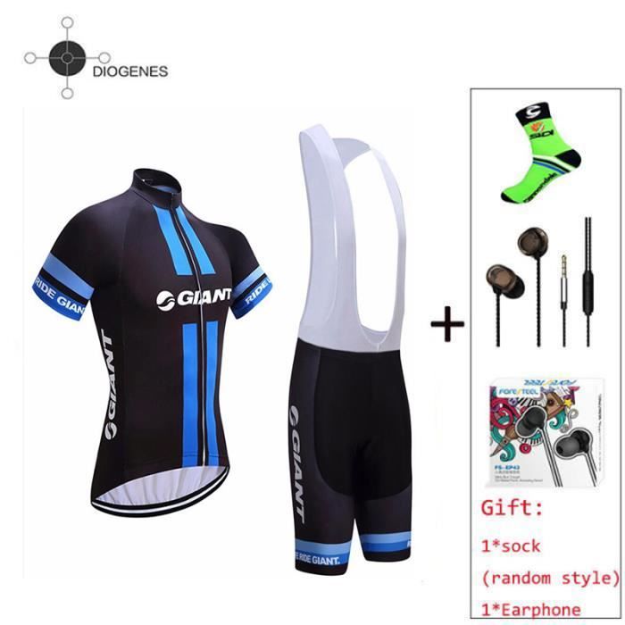 Gian Maillot De Cyclisme Manches Courtes Cuissard A Bretelle Sport Velo Vtt Homme Selle De Gel Ensemble De Vetement France Noir Achat Vente Ensemble De Vetements Cdiscount