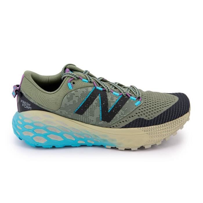 Baskets basses Femme NEW BALANCE Kaki Textile Lacets Gris Plat Kaki Cdiscount Chaussures