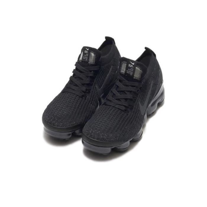 Basket Nike Air vapormax flyknit 3 triple Black amortisseur chaussures de course basses femmes Black Samuraichaussures de basket Couleurs multiples Cdiscount Chaussures