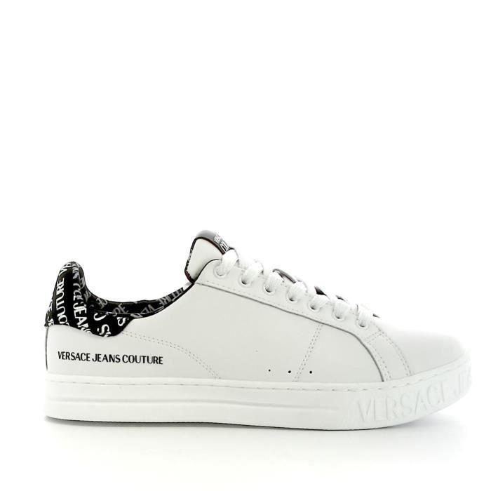 Versace Basket homme VERSACE blanche couture Blanc - Chaussures Baskets  basses 169,90 €